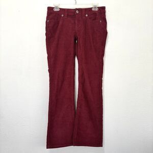 London Jean Womens Y2K Low Rise Corduroy Flared Leg Pant Size 2 Short